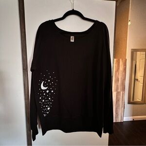 Black Starry Night Sweatshirt
